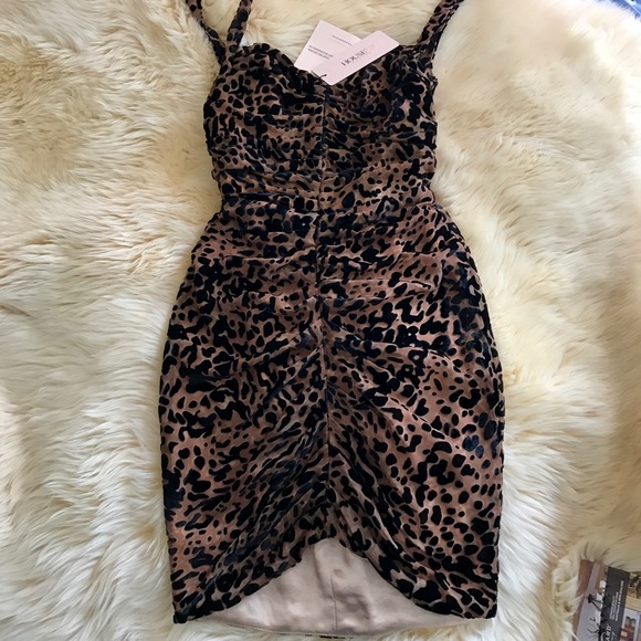 SOLD.NWT House of CB "Cleo" Mesh Corset Dress - Picture 5 of 7